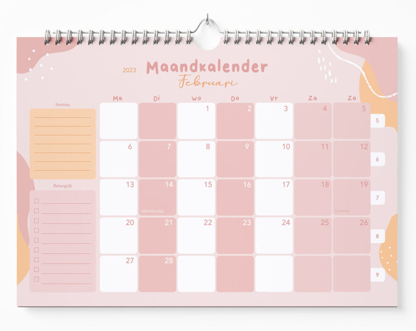 Fyllbooks Maandkalender A Pastel Kopen Invulboekjes Nl