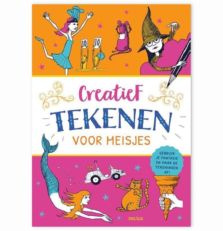 vinger Versterken conjunctie Creatief tekenen voor meisjes - Tekenboek Kopen? - Invulboekjes.nl