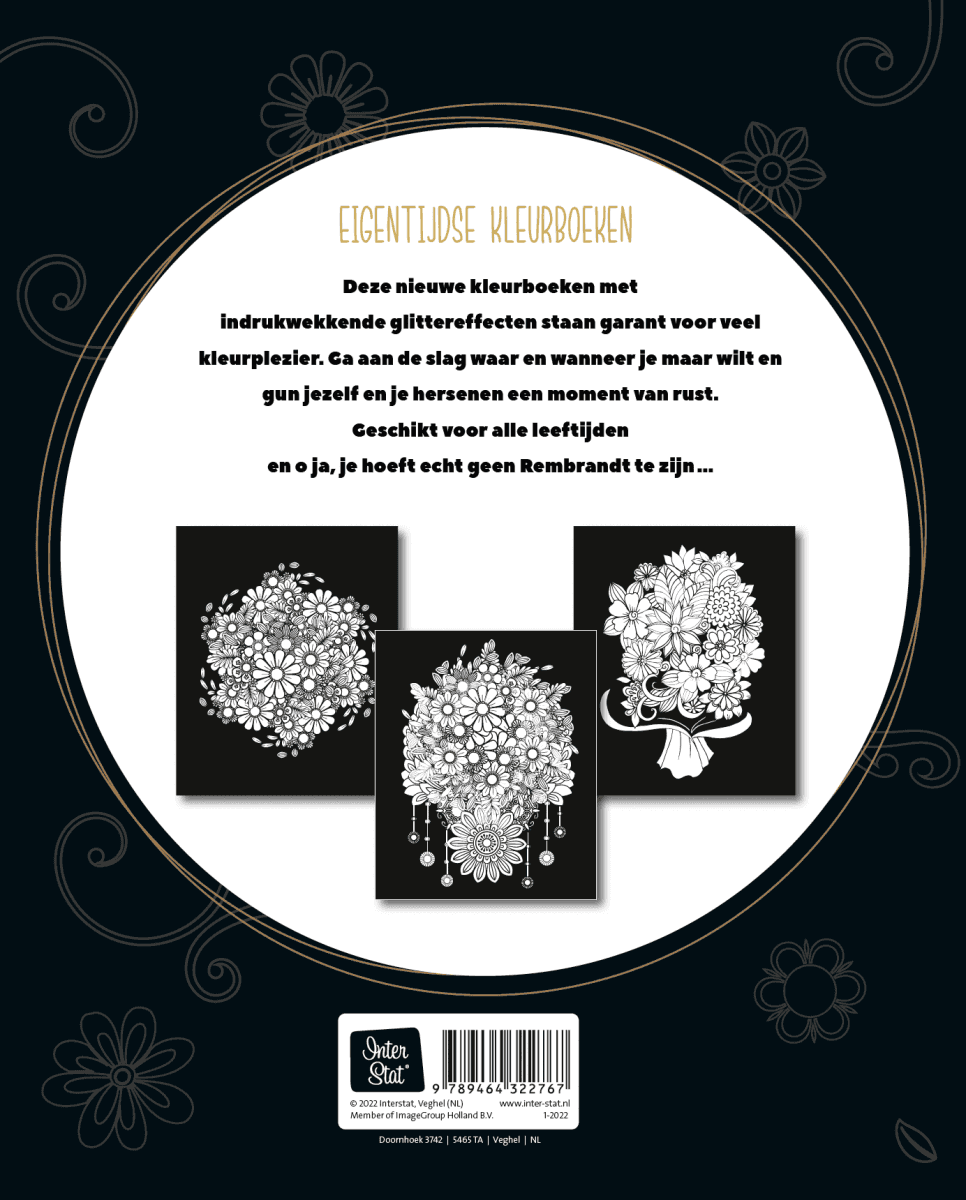 hoekpunt tekort Dekbed Glitter kleurboek Black edition - Flower Magic Kopen? ⋆ Invulboekjes.nl