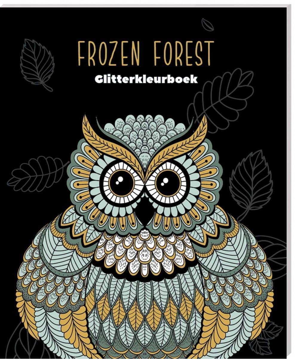 Druppelen Voorstel chef Glitter kleurboek Black edition - Frozen Forest Kopen? ⋆ Invulboekjes.nl