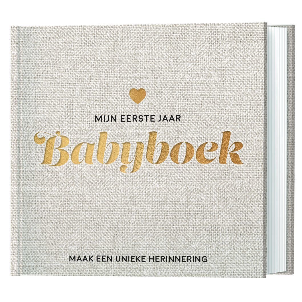 scheren directory Roei uit Mijn eerste jaar babyboek - Linnen cover Kopen? ⋆ Invulboekjes.nl