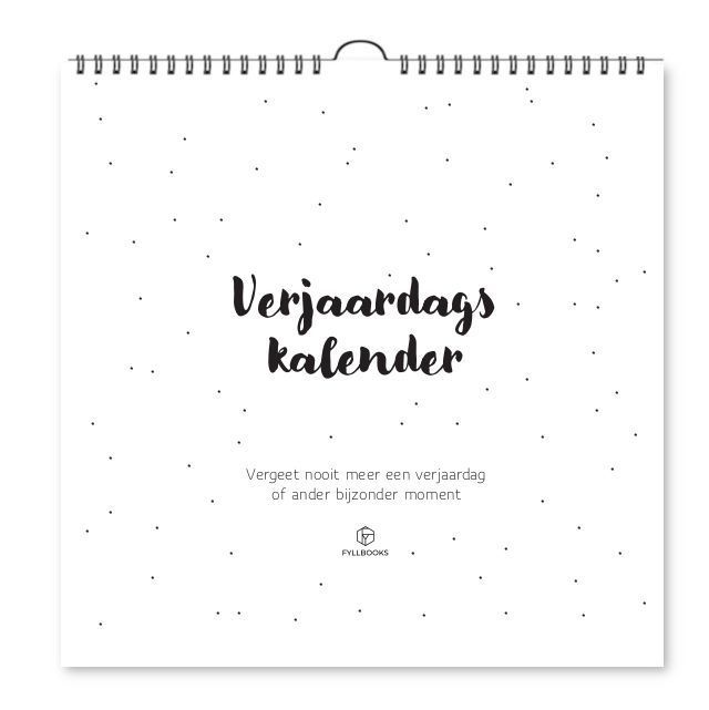 bijwoord creatief Interessant Fyllbooks Verjaardagskalender Kopen? ⋆ Invulboekjes.nl