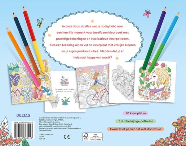 Feel Happy Coloring Kleurboek & Potlodenset (3)