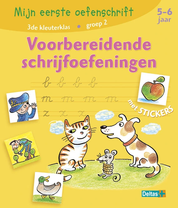 Mijn eerste oefenschrift met stickers - Schrijfoefeningen (5-6 j.)