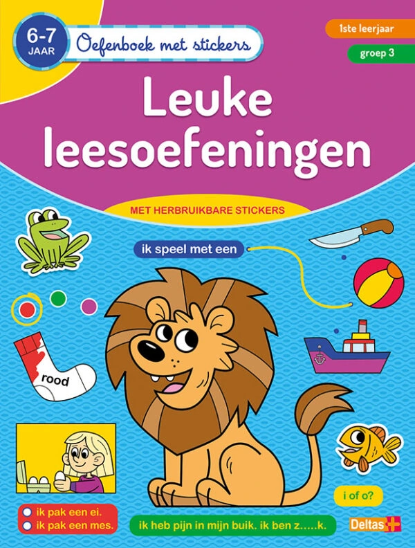 Oefenboek met stickers - Leuke leesoefeningen (6-7 j.)