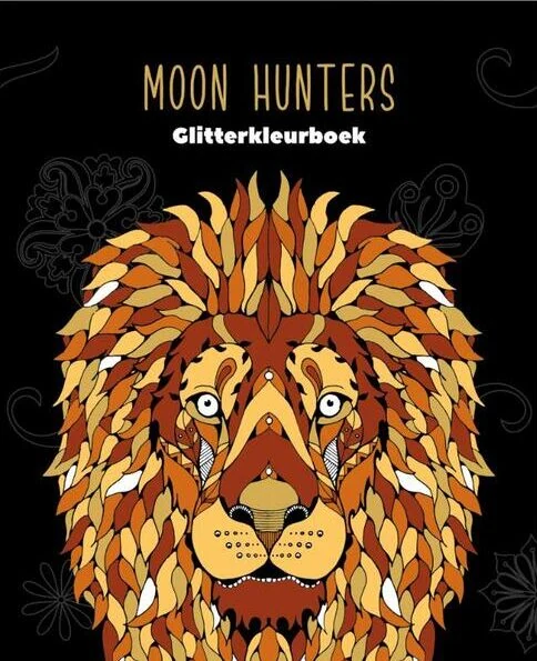 Glitter kleurboek Black edition - Moon Hunters