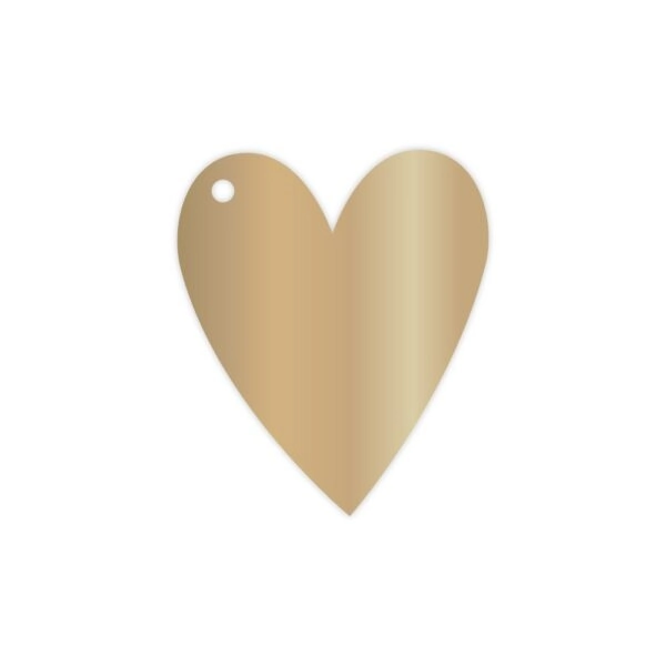 Cadeaulabels - Hearts Gold - 100 stuks