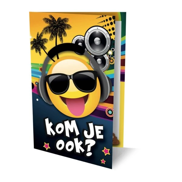 Uitnodigingen - Tropical DJ - 6 stuks