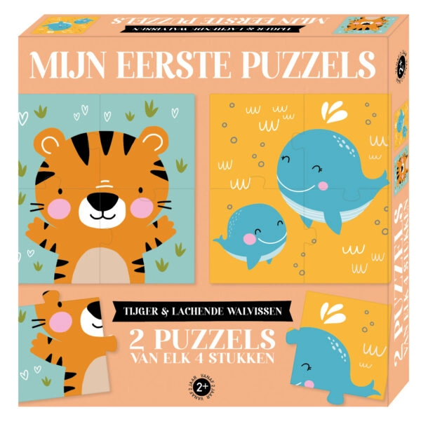 Mijn eerste puzzels - Tijger & Lachende walvissen