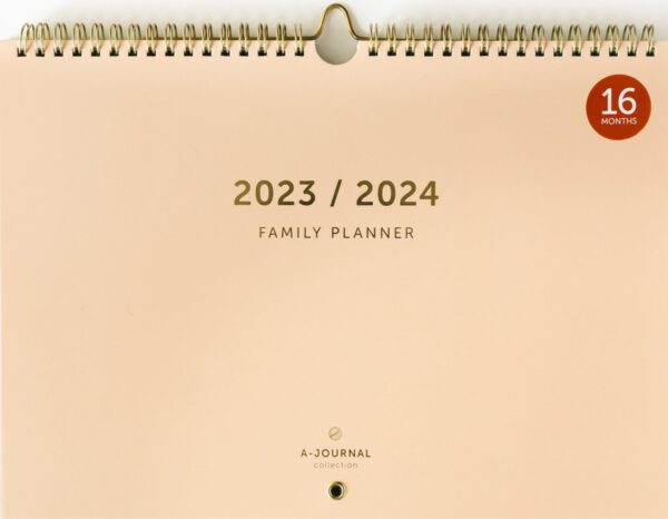 A Journal 16 Maanden Familieplanner 2023 2024 – Beige