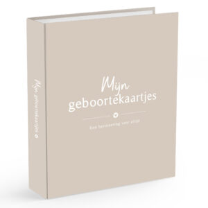 Fyllbooks Bewaarbundel Geboortekaartjes Beige A5