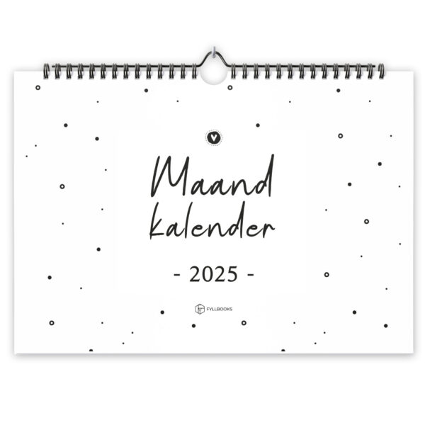 Maandkalender Fyllbooks 2025 Voorkant