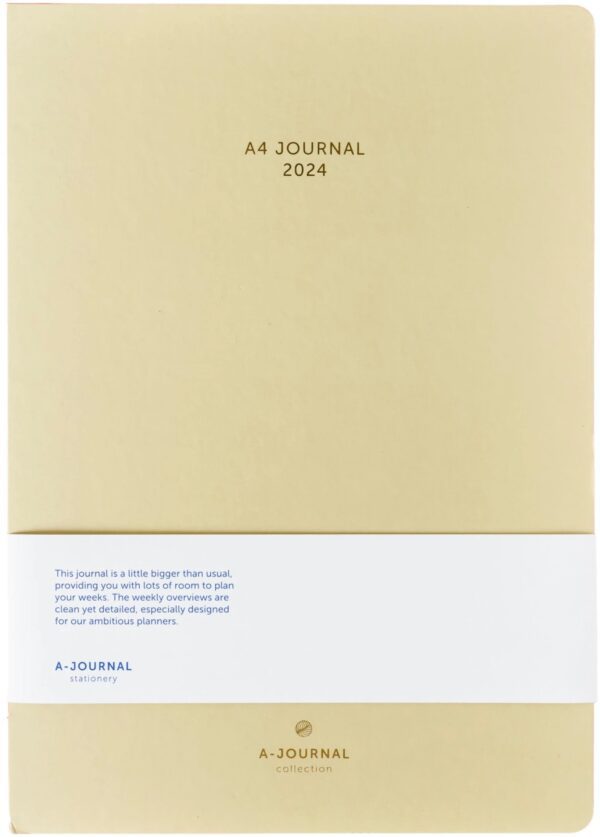 My A Journal Jaaragenda 2024 Beige A4 (1)