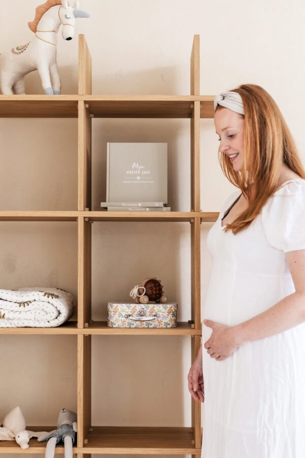 Fyllbooks Babyboek Mijn Eerste Jaar Linnen Taupe (1)