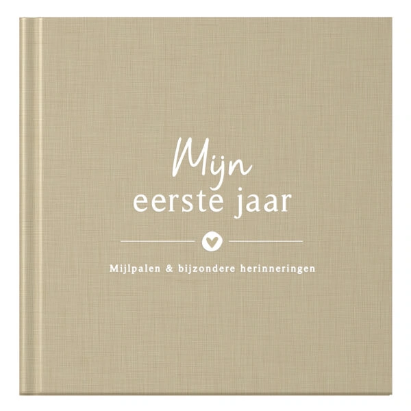 Fyllbooks Babyboek Mijn Eerste Jaar Linnen Taupe (6)