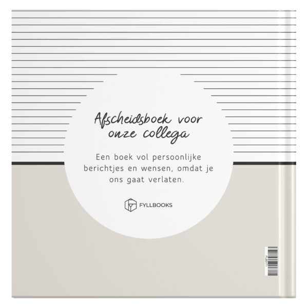 Fyllbooks Afscheidsboek Collega Universele Kaders Voor 62 Personen Stripes (2)