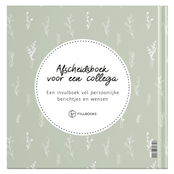 Fyllbooks Afscheidsboek Collega Universele Kaders Voor 62 Personen Twigs (2)