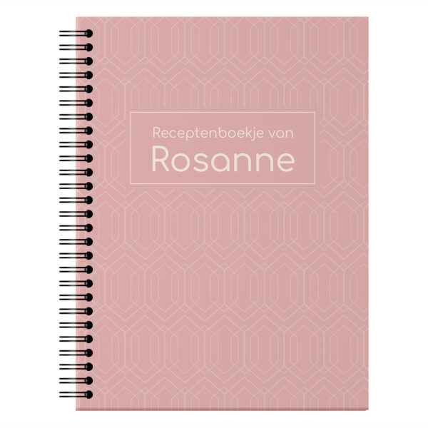 Ontwerp Je Eigen Receptenboekje Pattern Pink (1)