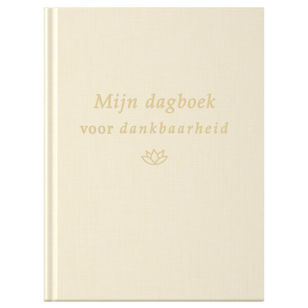 Fyllbooks Dagboek Voor Dankbaarheid Linnen Crème Met Goudfolie (2)