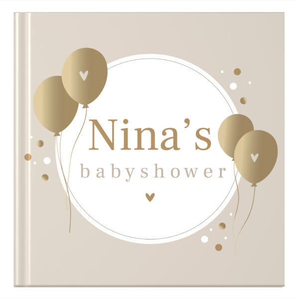 Ontwerp Je Eigen Babyshowerboek Golden Balloons (1)