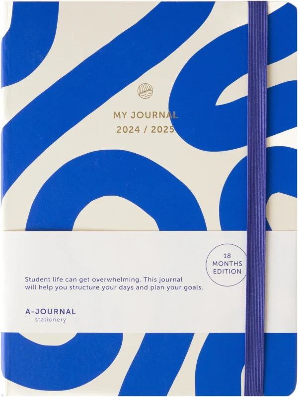 A-Journal 18 Months Diary 2024/2025 – Flow Blue