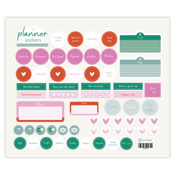 Fyllbooks Stickervel Planner Set 1