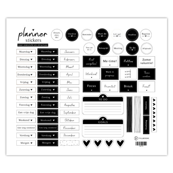 Fyllbooks Stickervel Planner Set 2