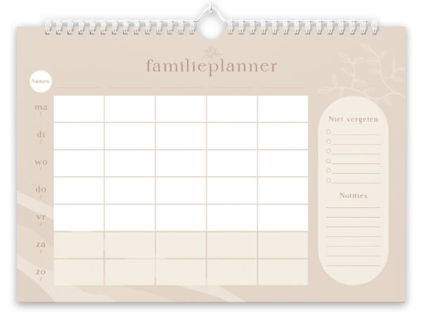 Fyllbooks Familieplanner A4 Beige (2)