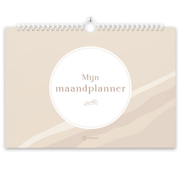 Fyllbooks Mijn Maandplanner A4 Datumloos Beige (3)