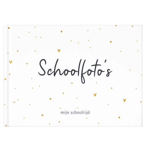 Fyllbooks Mijn Schoolfotoboek Oker Dots (1)