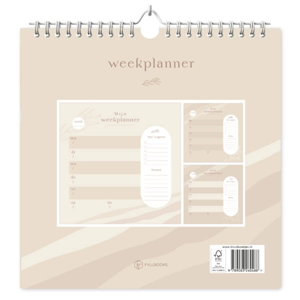 Fyllbooks Mijn Weekplanner Datumloos Beige (4)