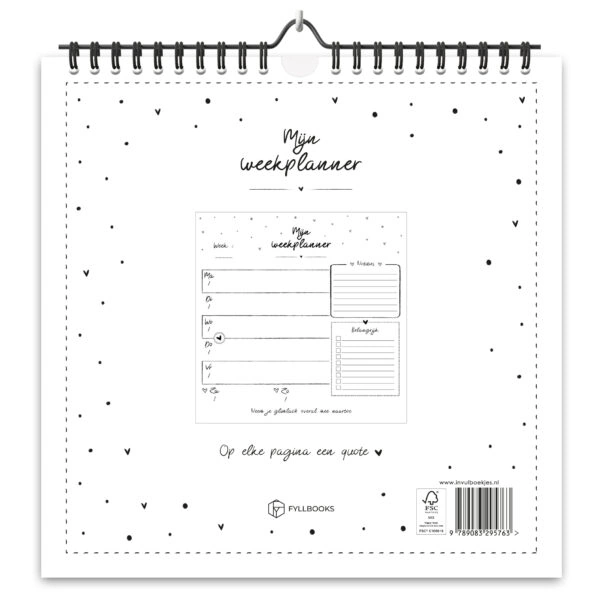 Fyllbooks Mijn Weekplanner Datumloos Zwart Wit (1)