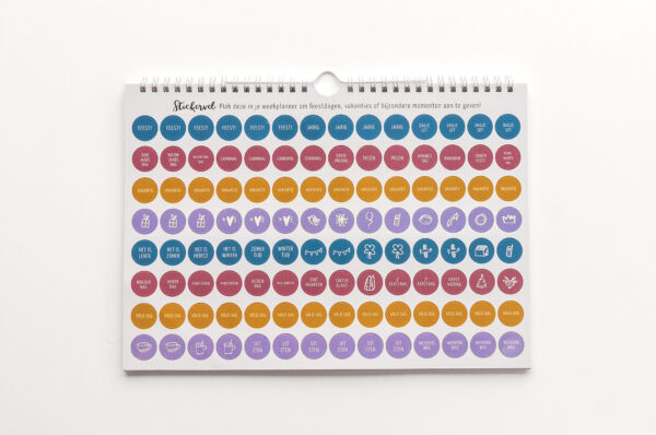 Maan Amsterdam Weekplanner Universe A4 Incl. Stickervel (4)