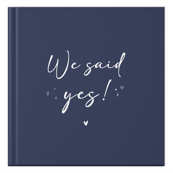 Fyllbooks Gastenboek Bruiloft We Said Yes Blauw (1)