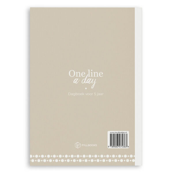 Fyllbooks One Line A Day Dagboek Beige (2)