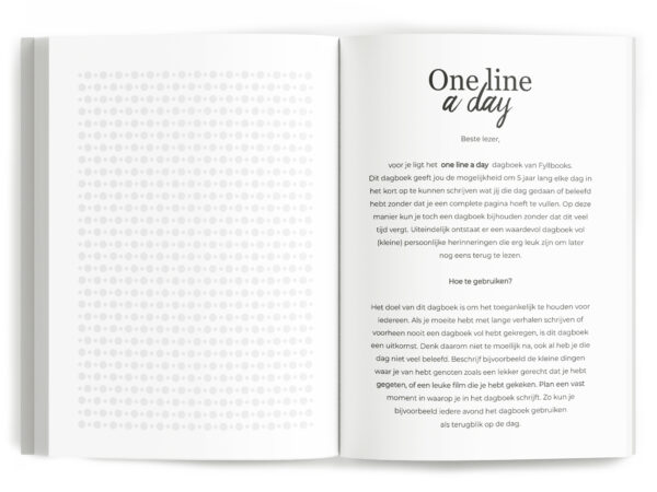 Fyllbooks One Line A Day Dagboek Beige (4)