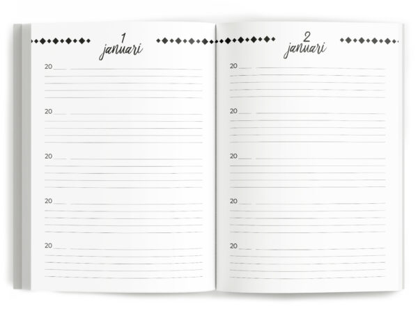 Fyllbooks One Line A Day Dagboek Beige (7)