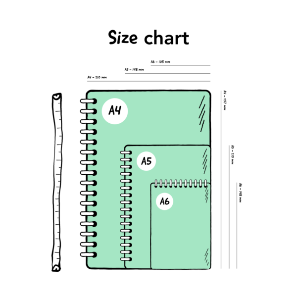 Notebook Info Size Chart