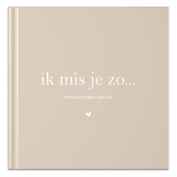 Fyllbooks Ik Mis Je Zo Herinneringsboek Beige (2)