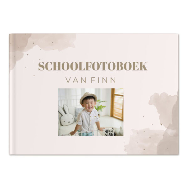 Ontwerp Je Eigen Schoolfotoboek Watercolour Picture Brown (1)